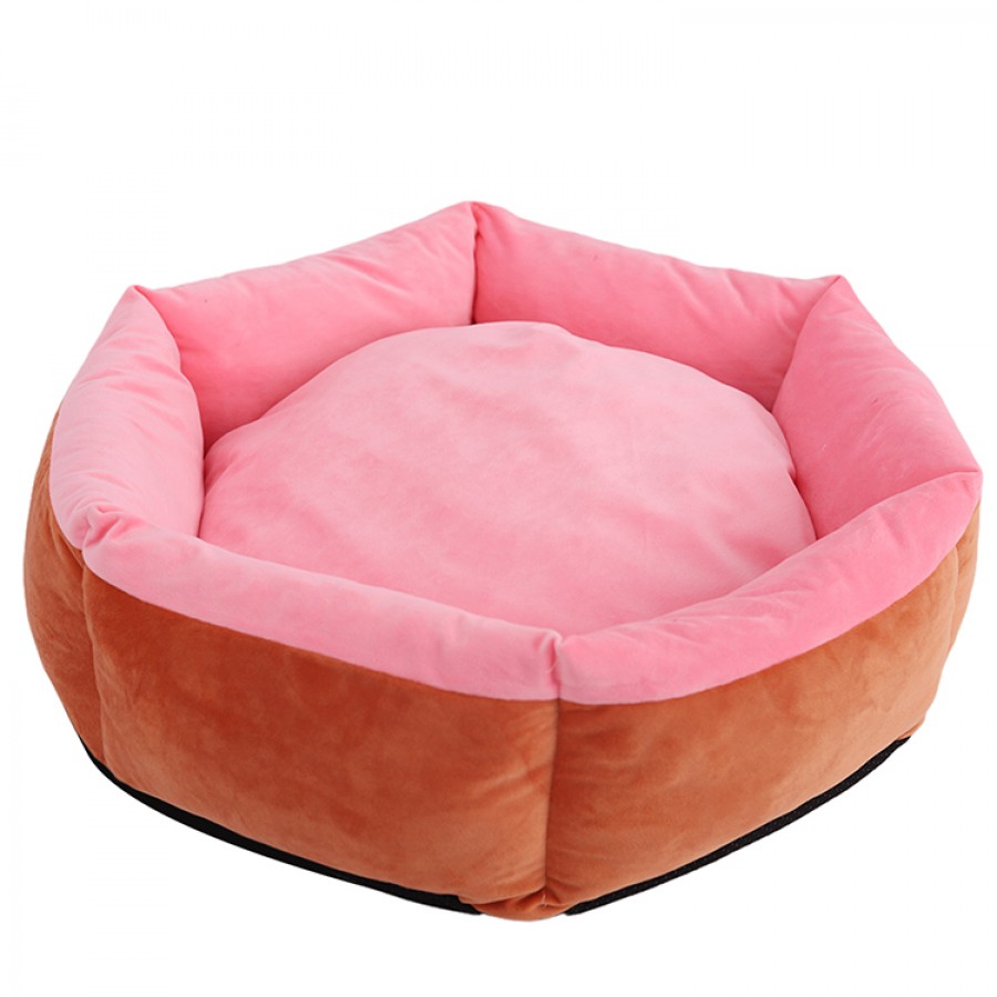 Pet Bed for Dogs & Cats Machine Washable Fluffy Rectangle Breathable Soft Cotton with Nonskid