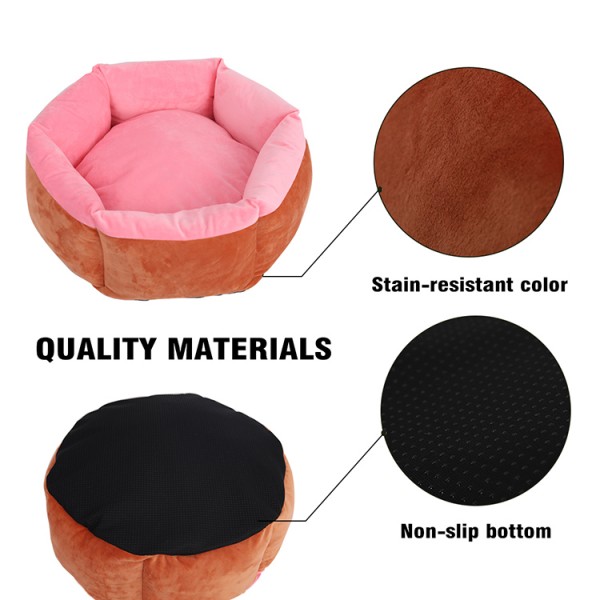 Pet Bed for Dogs & Cats Machine Washable Fluffy Rectangle Breathable Soft Cotton with Nonskid  Bottom Pet Bed for Dogs and Cats Anti-Slip Durable Stain-Resistant Color