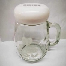 EBIGIC  Glass coffee cup clear coffee cup with handle, perfect for lattes, cappuccino, espresso, tea and hot drinks